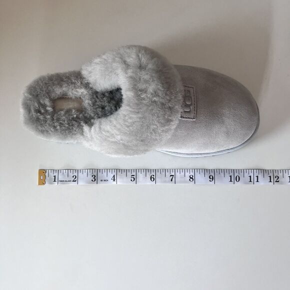UGG 1126730 Womens Cozy Genuine Shearling Suede Slipper Light Grey US 9 - Picture 7 of 9